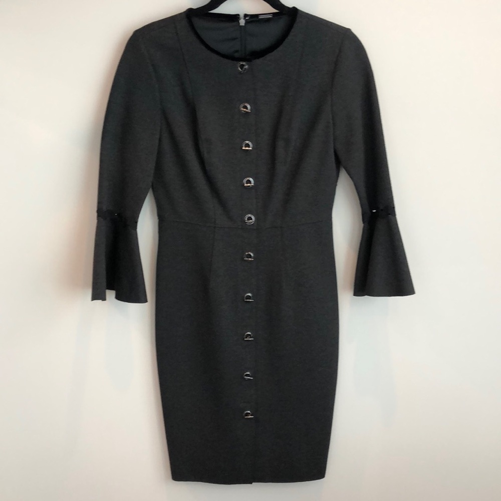 Dark Grey Elie Tahari Dress Size 2